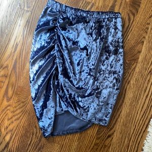 Lulus velvet mini skirt